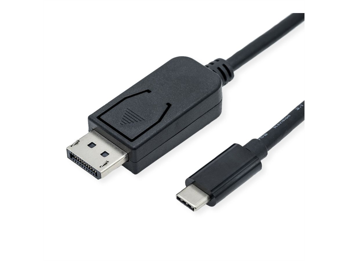 ROLINE USB Typ C - DisplayPort Adapterkabel, v1.4, ST/ST, 1 m