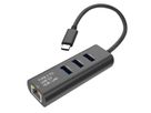 STANDARD USB Typ C zu Gigabit Ethernet Konverter + Hub 3x