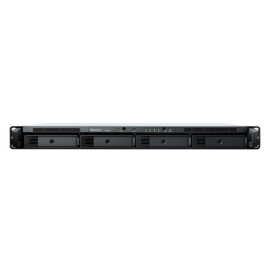 Synology RackStation RS422+ NAS & Speicherserver Rack (1U) Eingebauter Ethernet-Anschluss Schwarz R1600