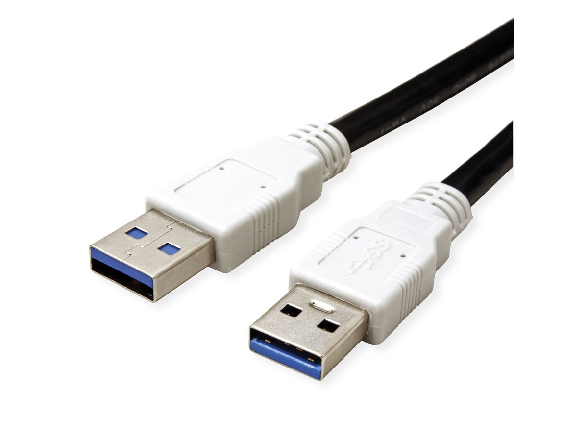 BACHMANN USB 3.0 Kabel A/A 1:1, schwarz, 1 m