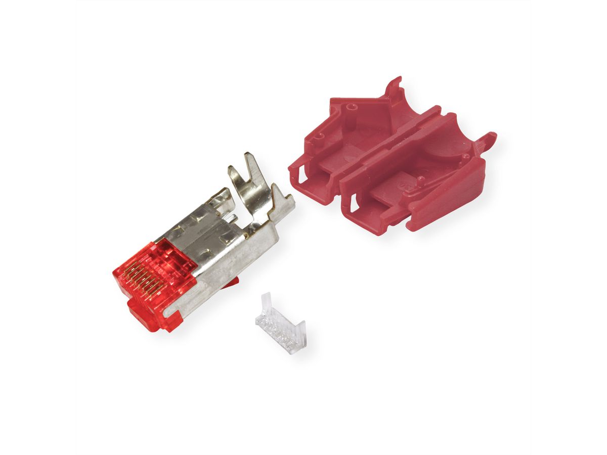 HiRose TM21 Stecker geschirmt, Tülle rot, 50 Stück