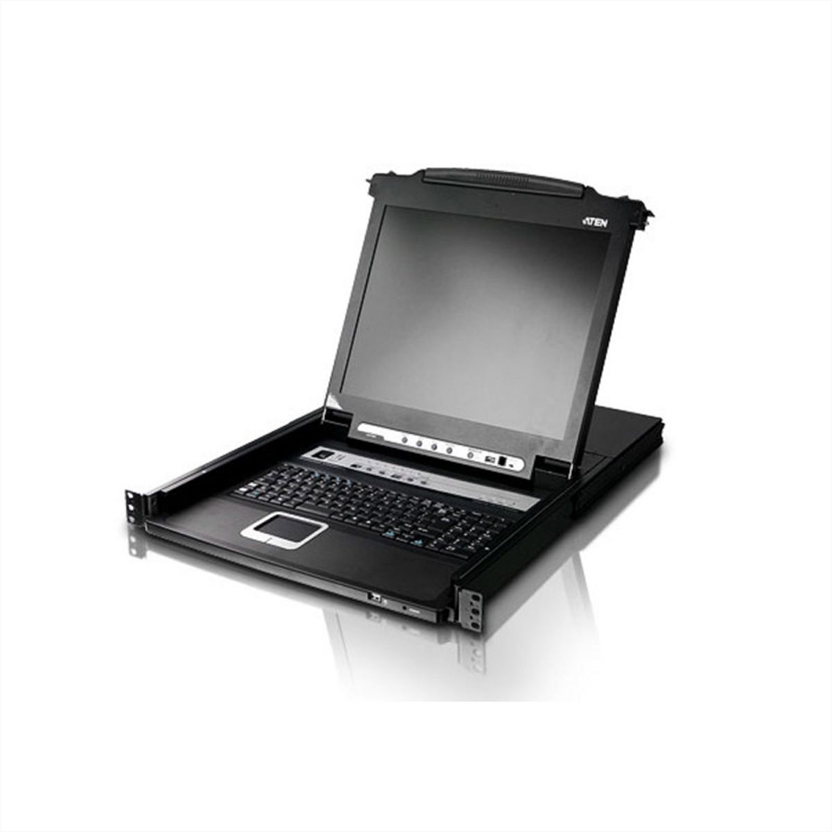 ATEN CL5708M 43cm LCD KVM Switch, USB-PS/2,VGA, 8 Port, UK-Layout