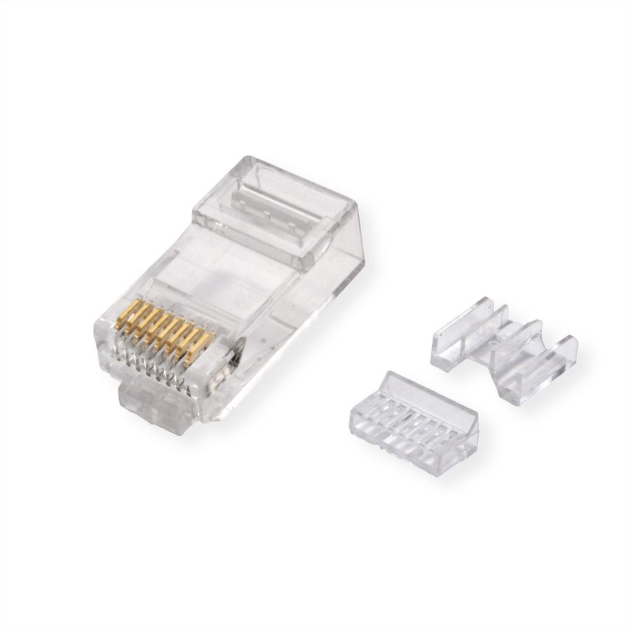 ROLINE Modular Plug ungeschirmt Cat.6A (Class EA), für Massiv-/Litzendraht, 10 St.