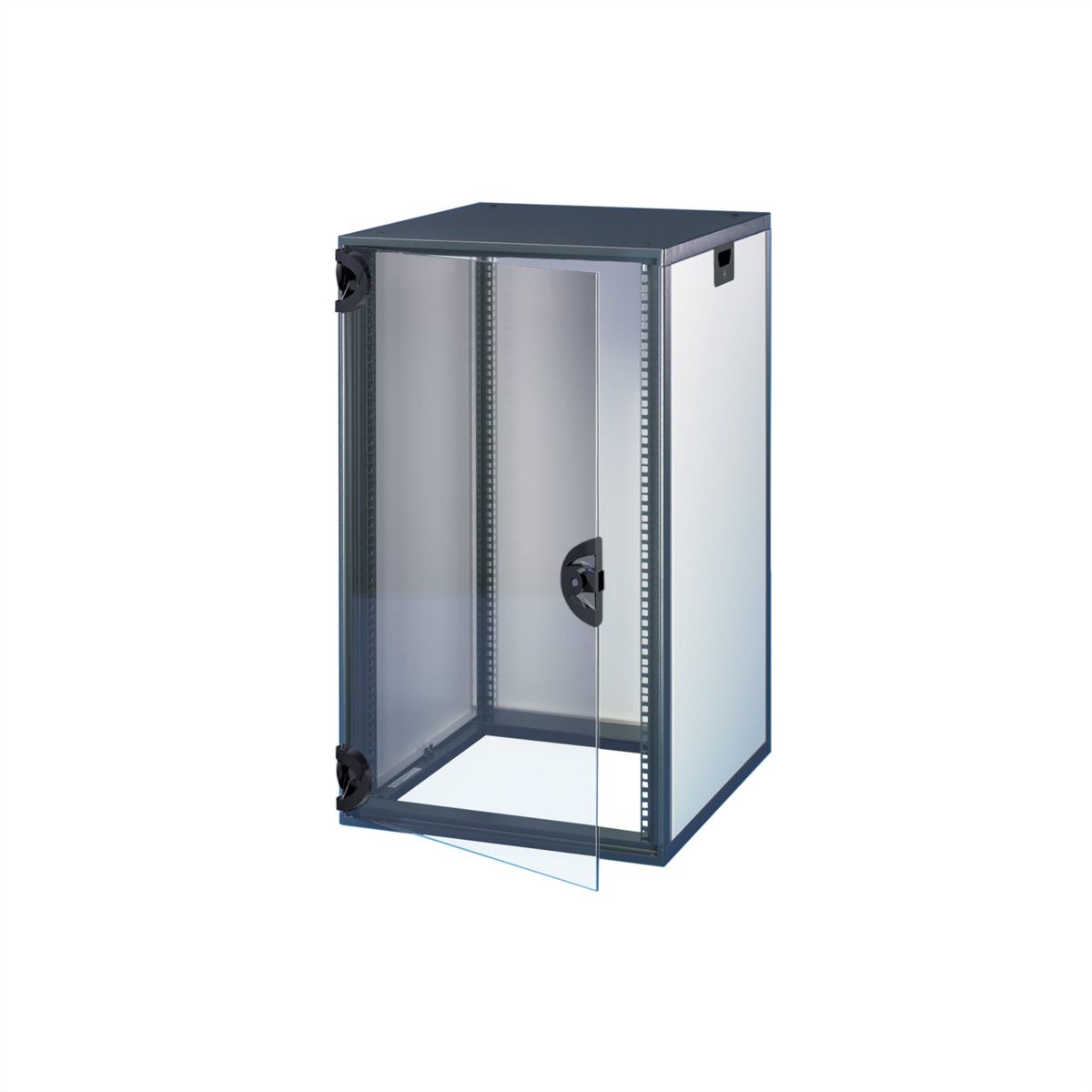 SCHROFF 19"-Schrank, mit Rauchglastür und Rückwand - NOVASTAR 43HE553B600T 7021-35