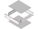 SCHROFF Abdeckbleche - ABDECKBLECH 460T GESCHLOSSEN