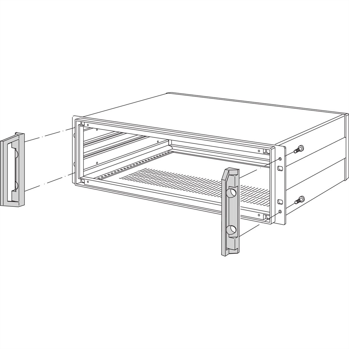 SCHROFF Frontgriff - FRONTGRIFF 6HE (INPAC) 2STK