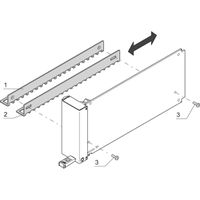 SCHROFF Luftleitblech für AdvancedMC-Filler-Module - LUFTLEITBL.BLINDMODUL HH 10X