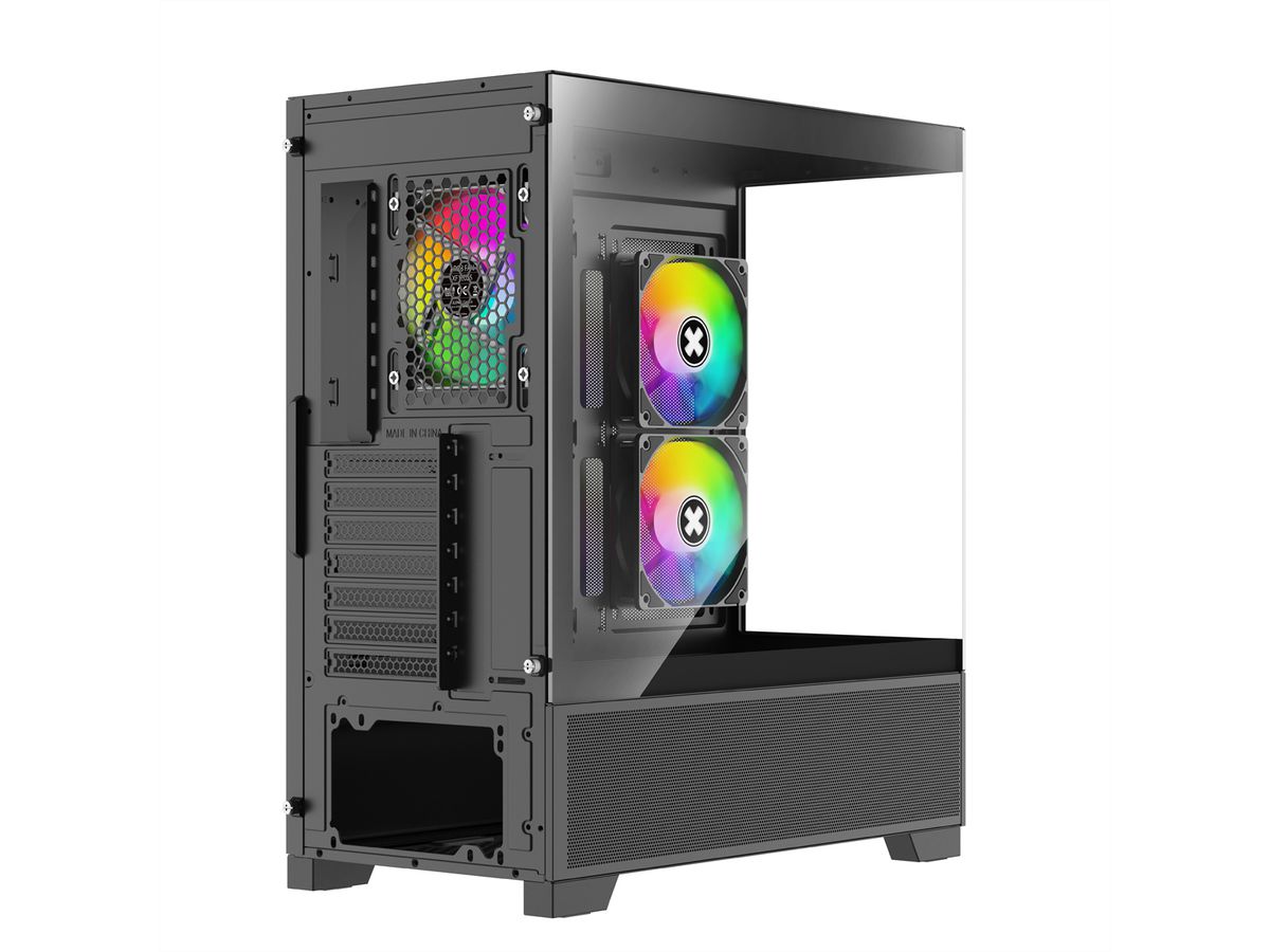 XILENCE Xilent Beam ATX PC Case black, X218.ARGB Gaming ATX PC Case schwarz