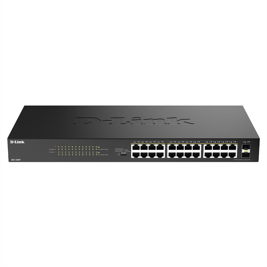 D-Link DGS-1026P/E 26-Port PoE+ Switch, 26-Port Layer2 PoE+ Gigabit Switch
