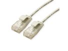 ROLINE UTP DataCenter Patchkabel Kat.6A (Class EA), LSOH, slim, grau, 0,5 m