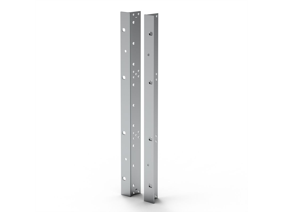 SCHROFF 19''-Winkel Typ F mit Grifflöchern für Edelstahldichtung - 19"WINKEL 9HE M.GR. 2STK