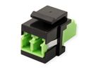 ROLINE Keystone LWL-Adapter LC/LC Duplex, Multimode, OM5