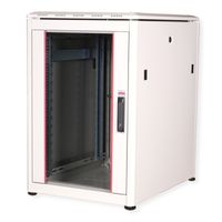 ROLINE 19-Zoll Netzwerkschrank Pro 16 HE, 600x800 BxT Glastür grau