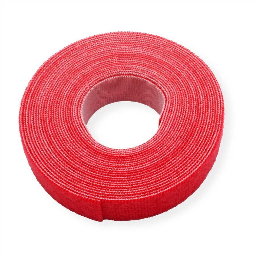 VELCRO® ONE-WRAP® Klettbandstreifen 20mm, unperforiert, rot, 5 m