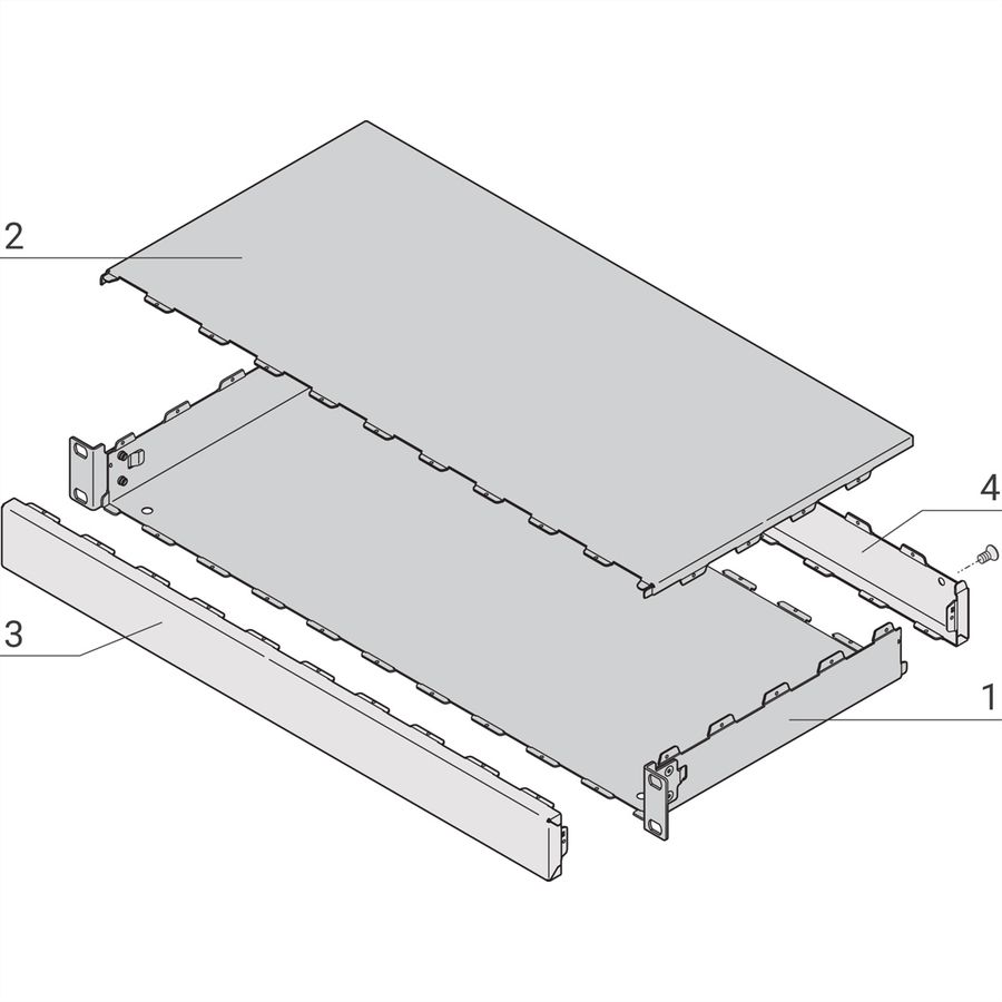 SCHROFF INTERSCALE M 2HE 19" 310T, Modulares Tischgehäuse