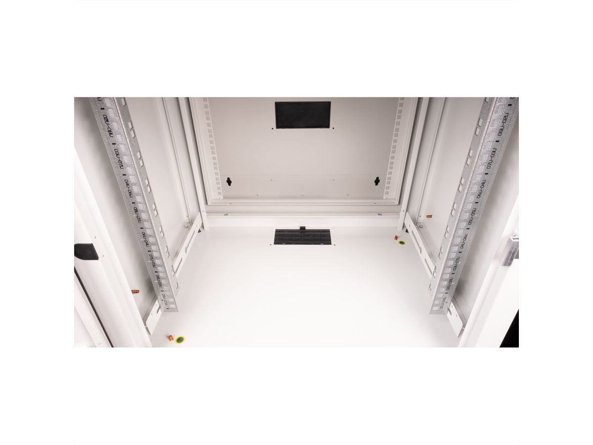 ROLINE 19-Zoll Wandgehäuse Pro 9 HE, 600x600 BxT zweiteilig schwenkbar grau