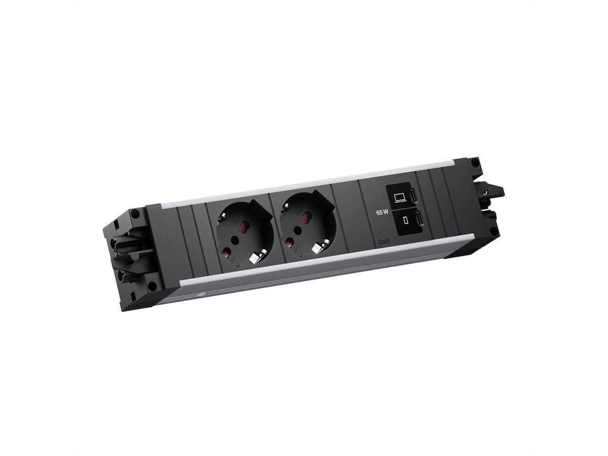 BACHMANN STEP ALU 2xP40, 1xUSB C/C 65W