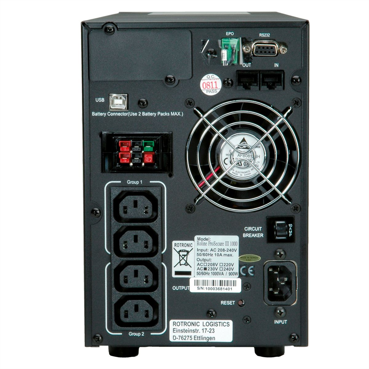 ROLINE ProSecure III 1000 - Online USV