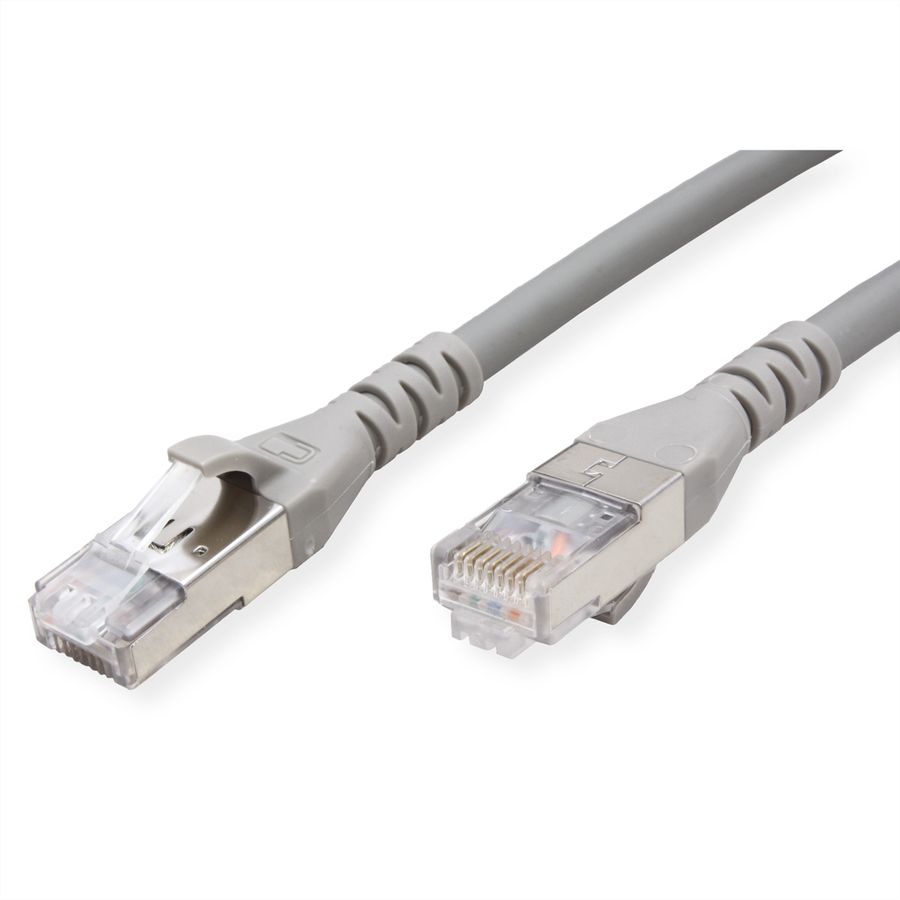 METZ CONNECT Patchkabel Cat.6A AWG 26, LSOH, grau, 0,2 m