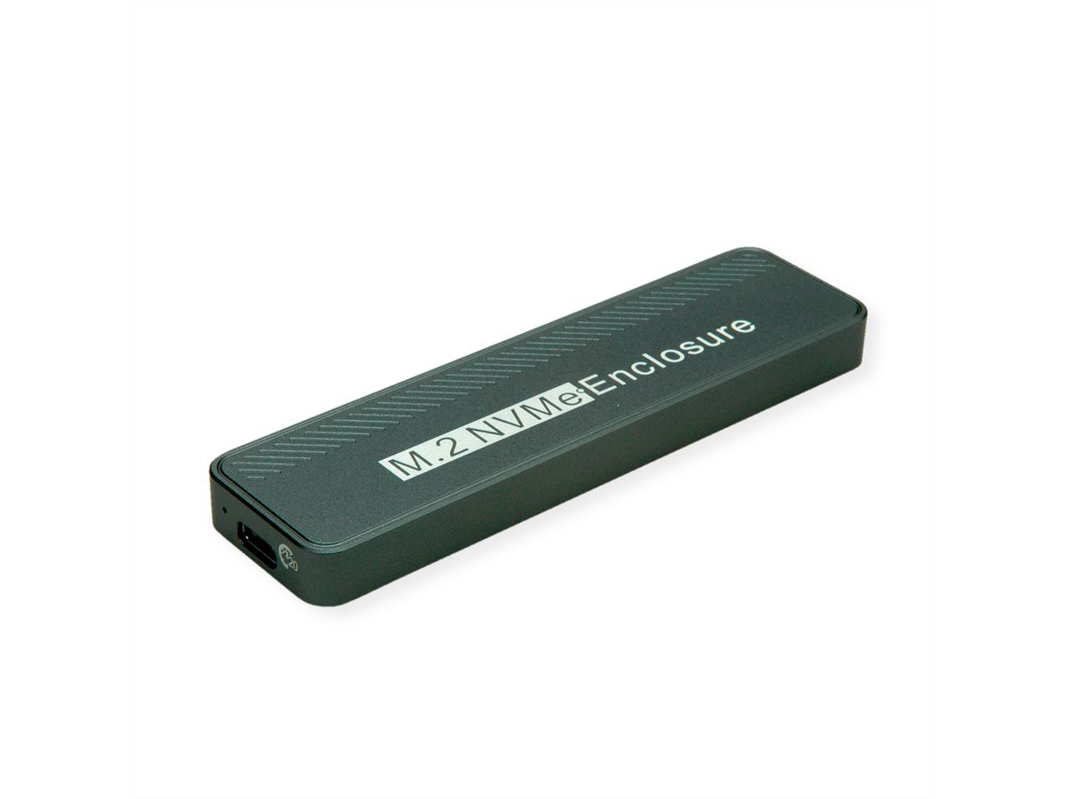 VALUE Externes SSD-Gehäuse, M.2, NVMe zu USB 3.2 Gen 2x2, Typ C