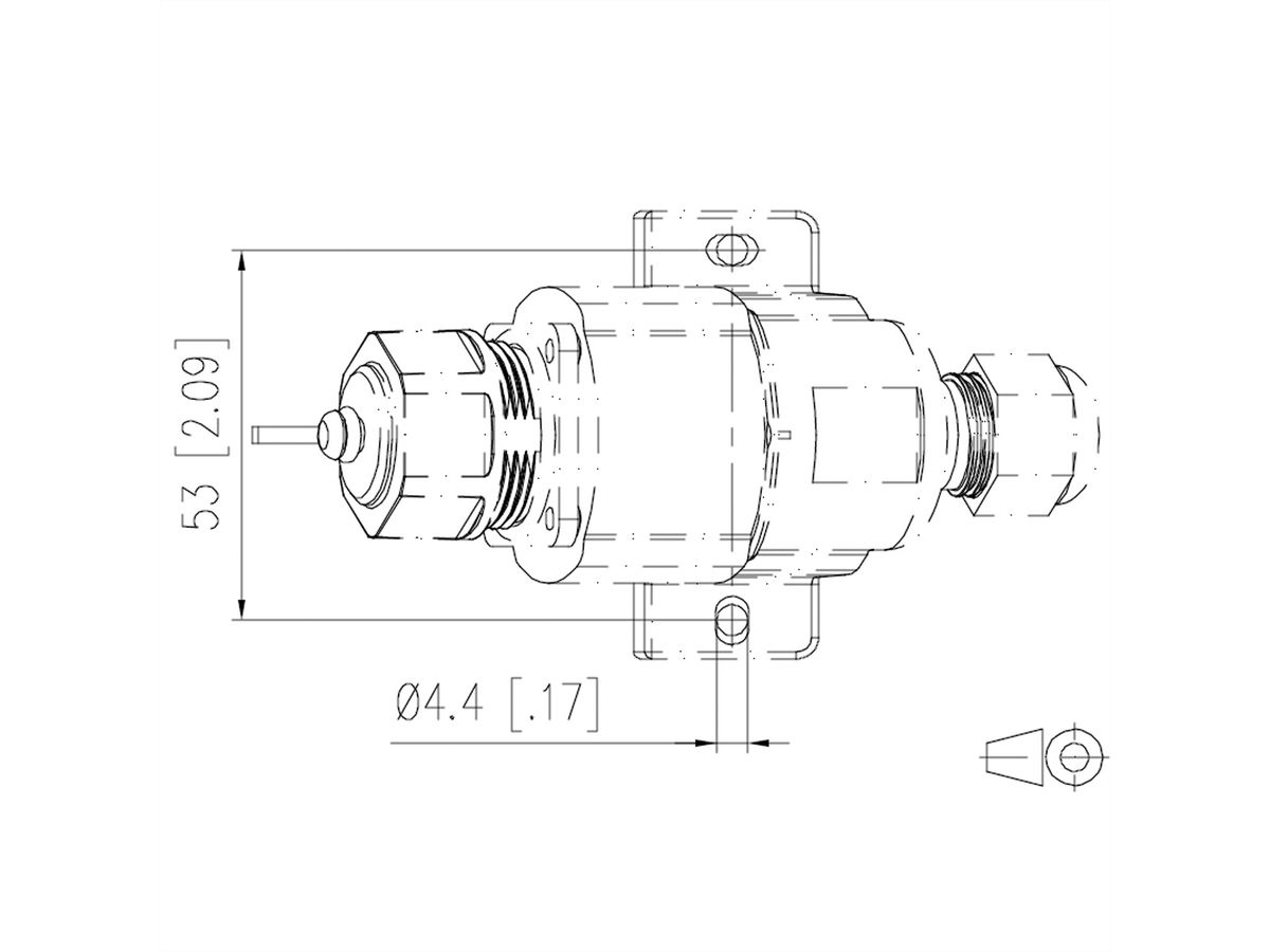 METZ CONNECT E-DAT Industry IP67 V1 AP + RJ45 field jack insert Cat.6 Class EA, T568A