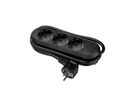 BACHMANN SMART Steckdosenleiste 3x Schutzkontakt, schwarz, 5 m