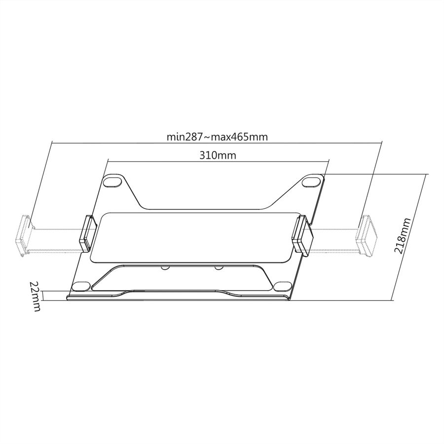 VALUE Universal Notebook-/Tablet-Halterung, VESA kompatibel, flexibel