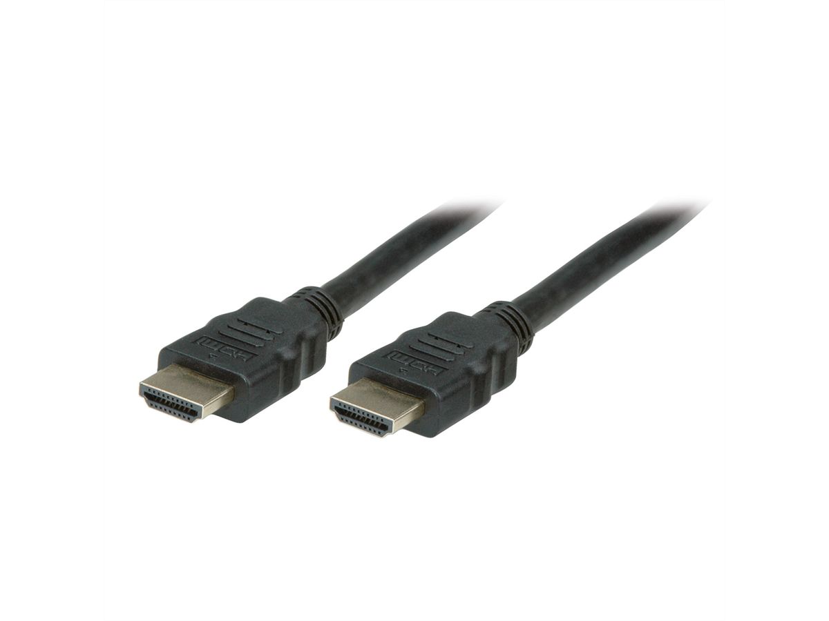 STANDARD HDMI Ultra HD Kabel mit Ethernet, ST/ST, schwarz, 1 m