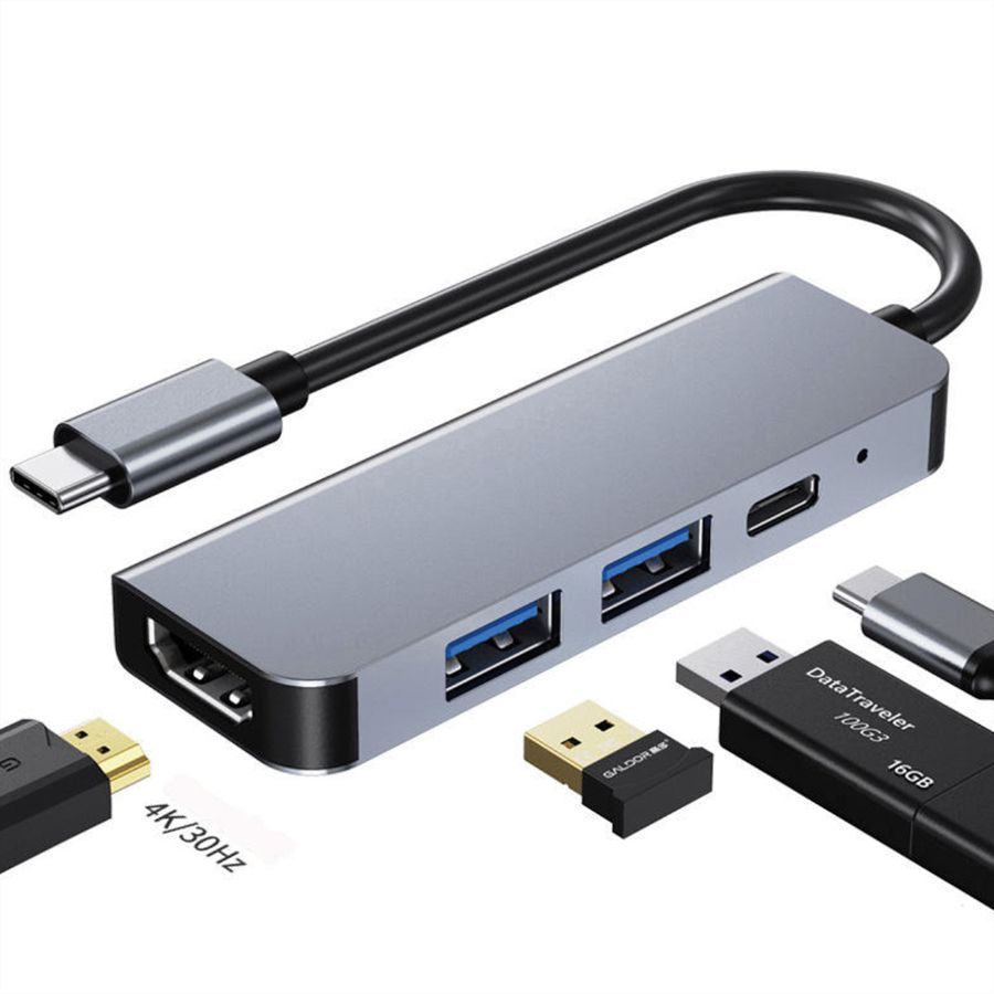 VALUE USB Typ C Docking Station, HDMI 4K, 2x USB A + Typ C PD