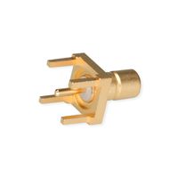 TELEGÄRTNER SMB-Anbaustecker print vergoldet