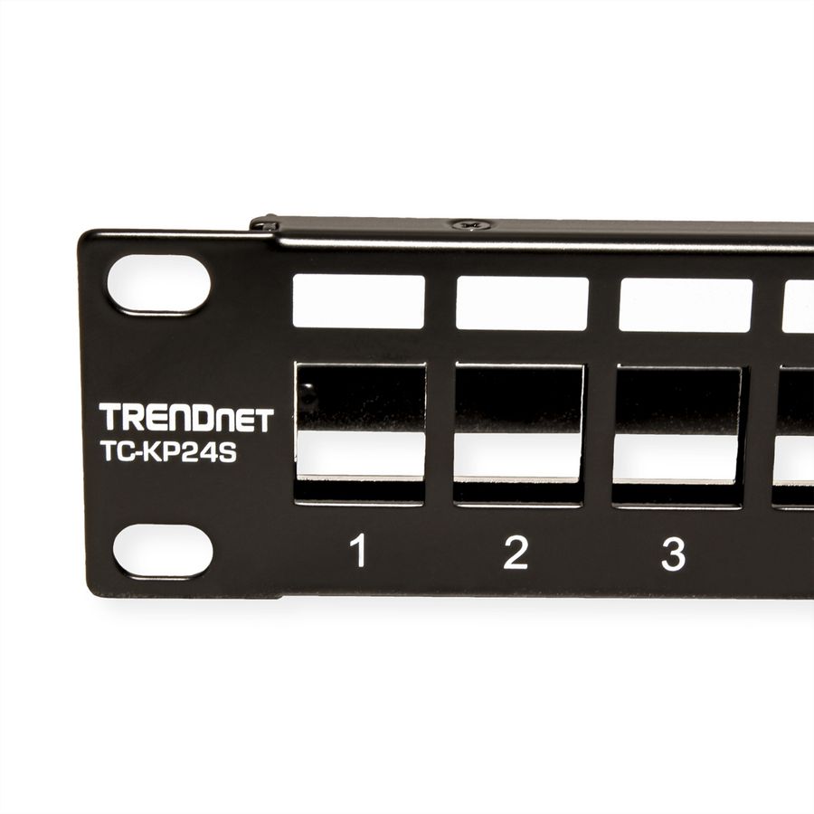TRENDnet TC-KP24S Patch Panel, 24-Port Blank Keystone Shielded  1U