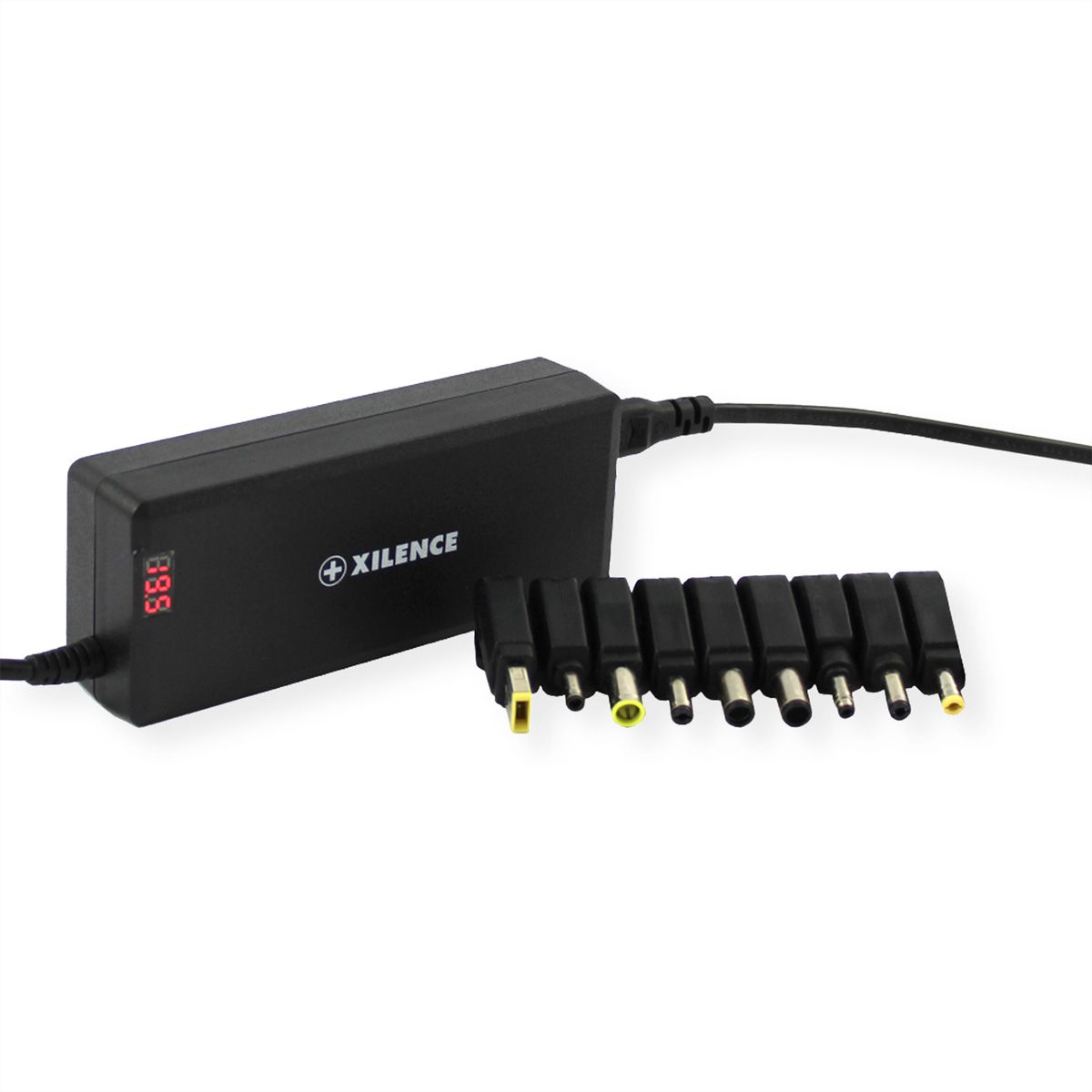 Xilence XM008 Universal Notebook Ladegerät, 9 Adapter, LED Anzeige, 75W