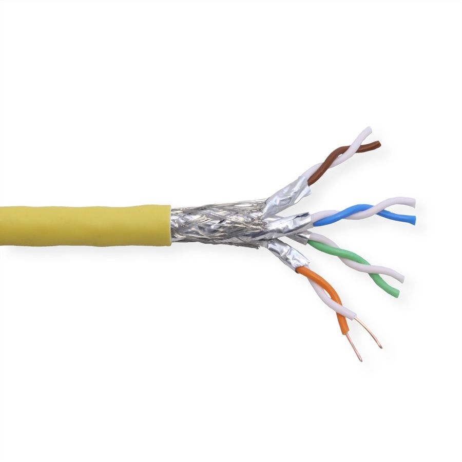 DRAKA UC2000/UCFUTURE COMPACT22 Cat.8.2 S/FTP H AWG 22 gelb, 500 m