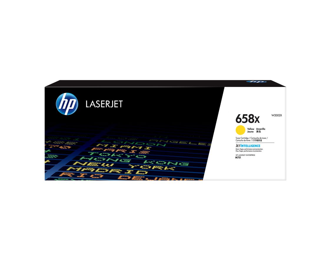 HP 658X Gelb Original LaserJet Tonerkartusche mit hoher Reichweite