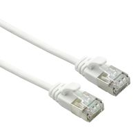 ROLINE U/FTP DataCenter Kabel Cat.7, LSOH, mit RJ45 Steckern (500 MHz / Class EA), slim, weiß, 5 m