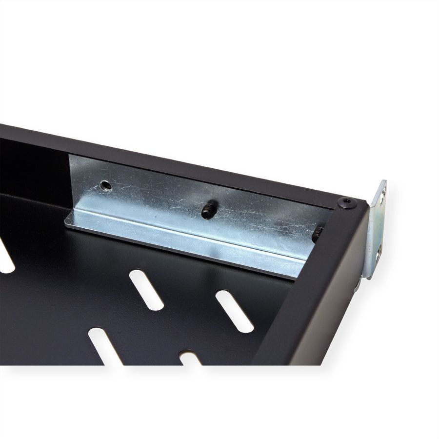 VALUE 19-Zoll-Fachboden 1HE tiefenvariabel, 440 x 700 mm, 50kg Traglast