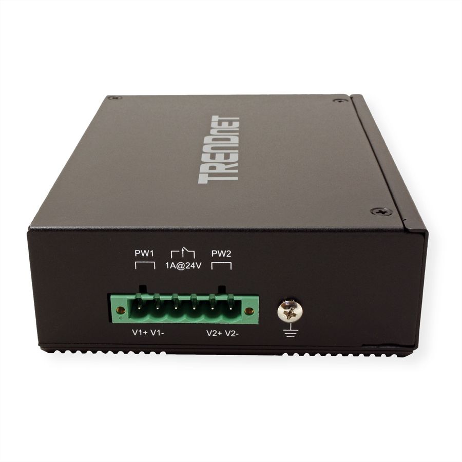 TRENDnet TI-PG80 8-Port Gehärteter Industrieller Gigabit PoE+ DIN-Rail Switch