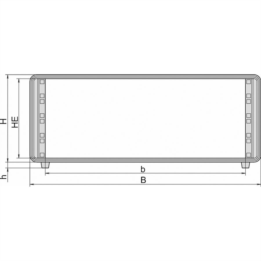 SCHROFF 19"-Gehäuse 3 HE - COMPTEC GEHAEUSE 3HE 300T