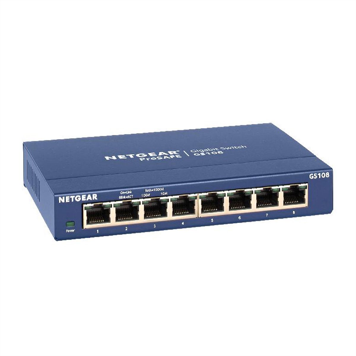 GS108 Desktop GigaBit Switch, 8x RJ-45