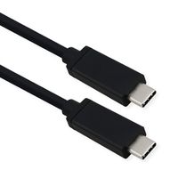 ROLINE USB4 Gen 3 Kabel, Emark, USB C-C, ST/ST, 40Gbit/s, 100W, schwarz, 0,8 m