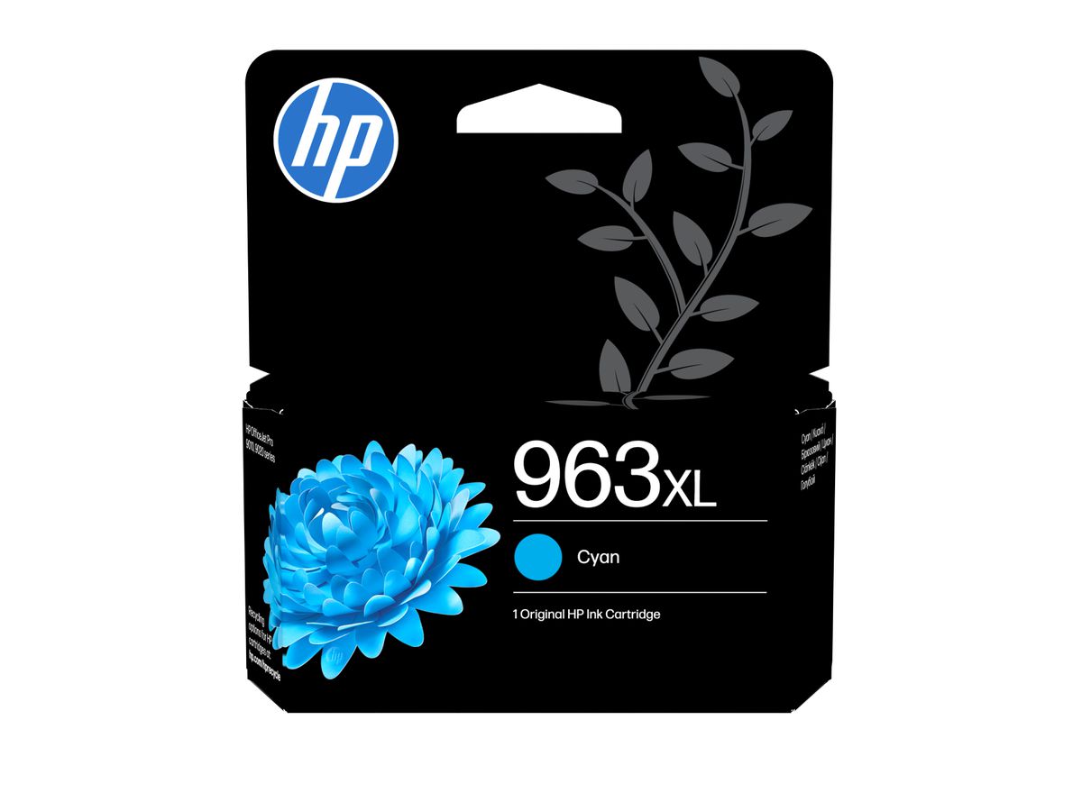 HP 963XL Cyan Original Druckerpatrone mit hoher Reichweite