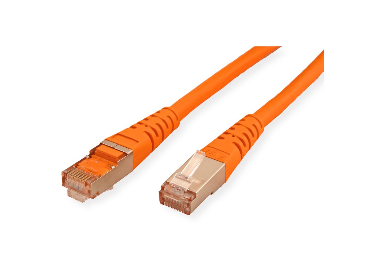 ROLINE Patchkabel Kat.6 (Class E) S/FTP (PiMF), orange, 5 m