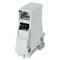 TELEGÄRTNER STX Tragschienen-Verbinder, RJ45 Kupplung Cat.6 Class EA (ISO)