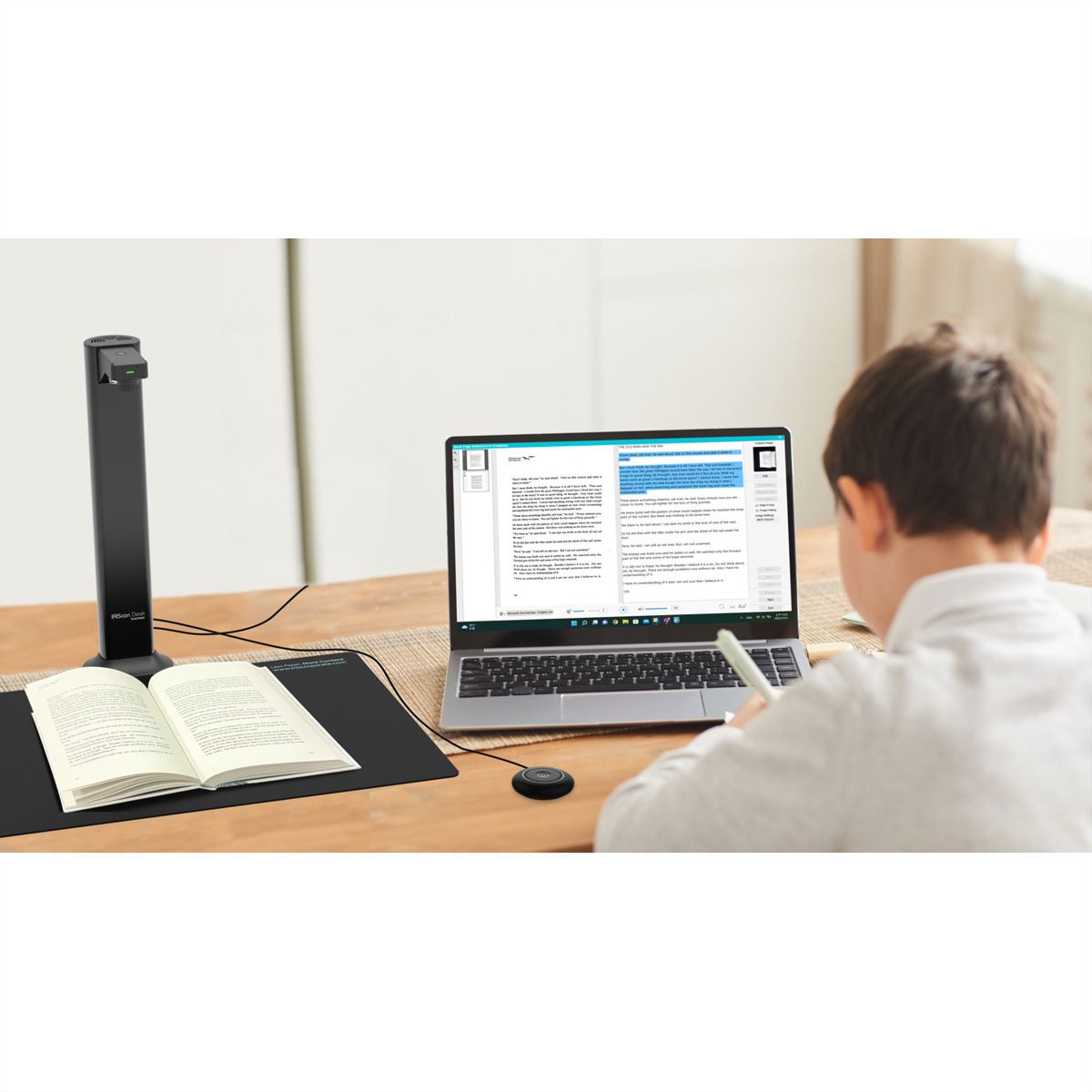 IRIScan Desk 7 Business A3 Dokumentenscanner, Mobiler Desktop-Kamerascanner