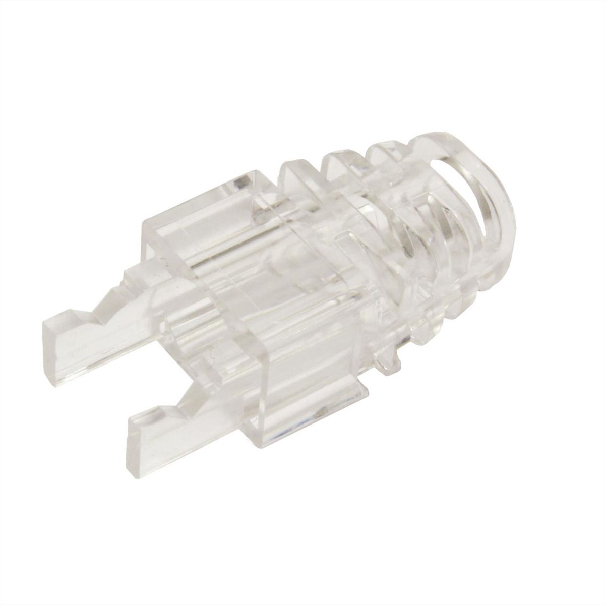 ROLINE Knickschutztülle für RJ-45, 10 Stück, für Easy Pass-Through Modularstecker, transparent