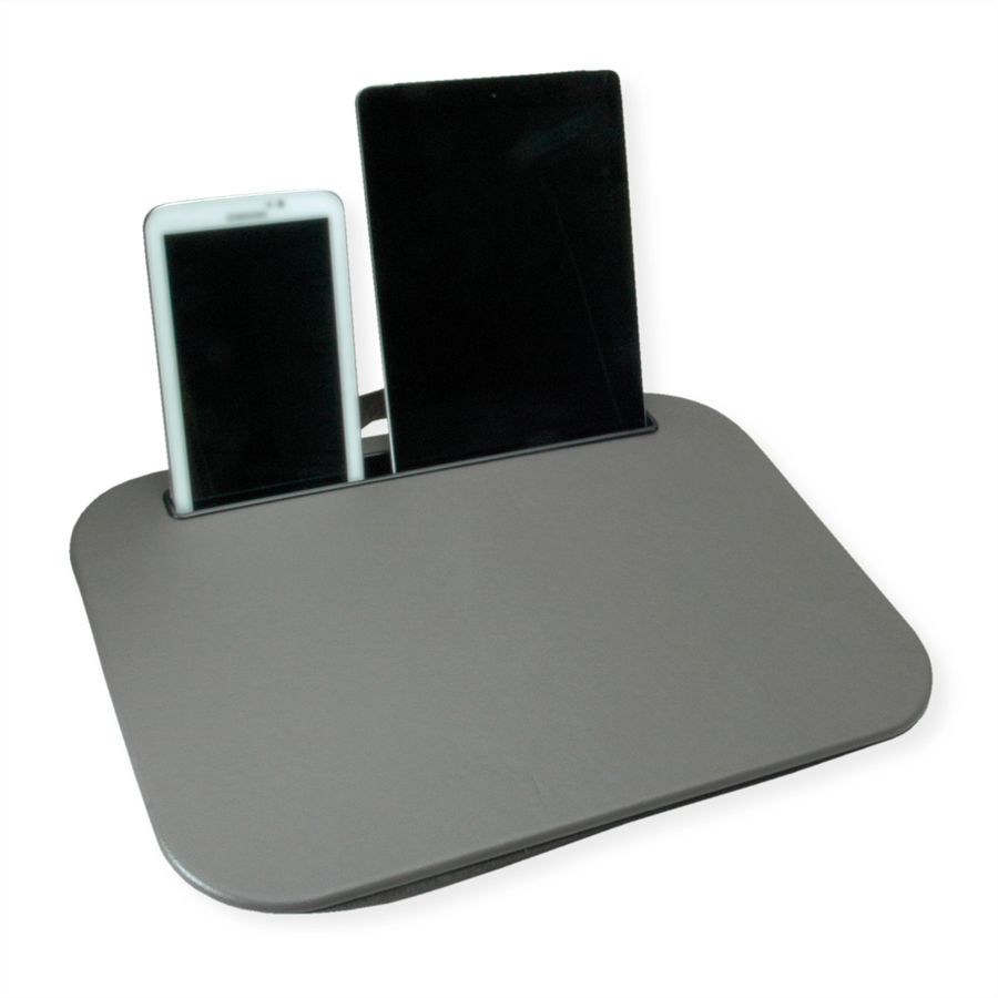 VALUE Knietablett / Laptop-/Tablet-Ablage mit Kissen, grau
