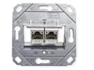 METZ CONNECT Dose UP/2 reinweiss E-DAT Modul 2 Ports, Kat.6 (Class E)