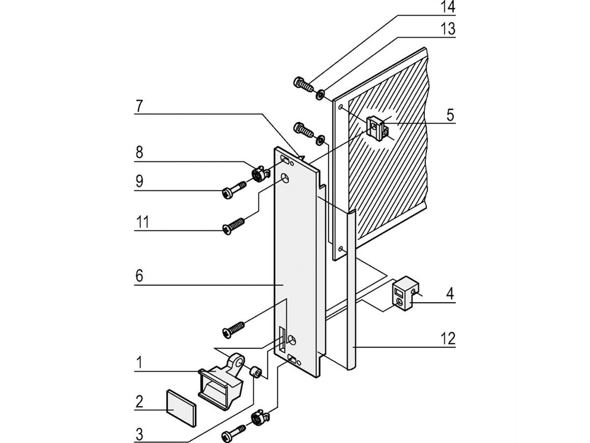 SCHROFF Steckbaugruppen mit Aushebegriff in Trapezform - Frontplatte, U-Profil, geschirmt - STECKBAUGR.HF TR-GR 6HE 6TE