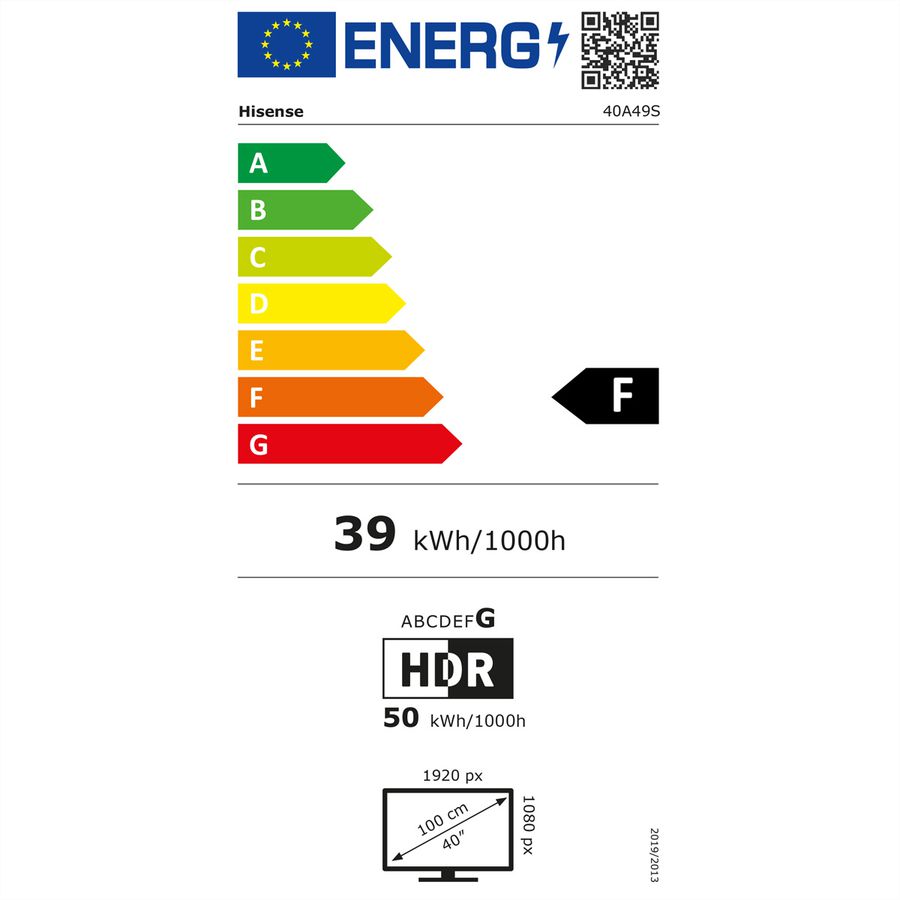 Hisense TV 40A49S 40", FHD, 60Hz