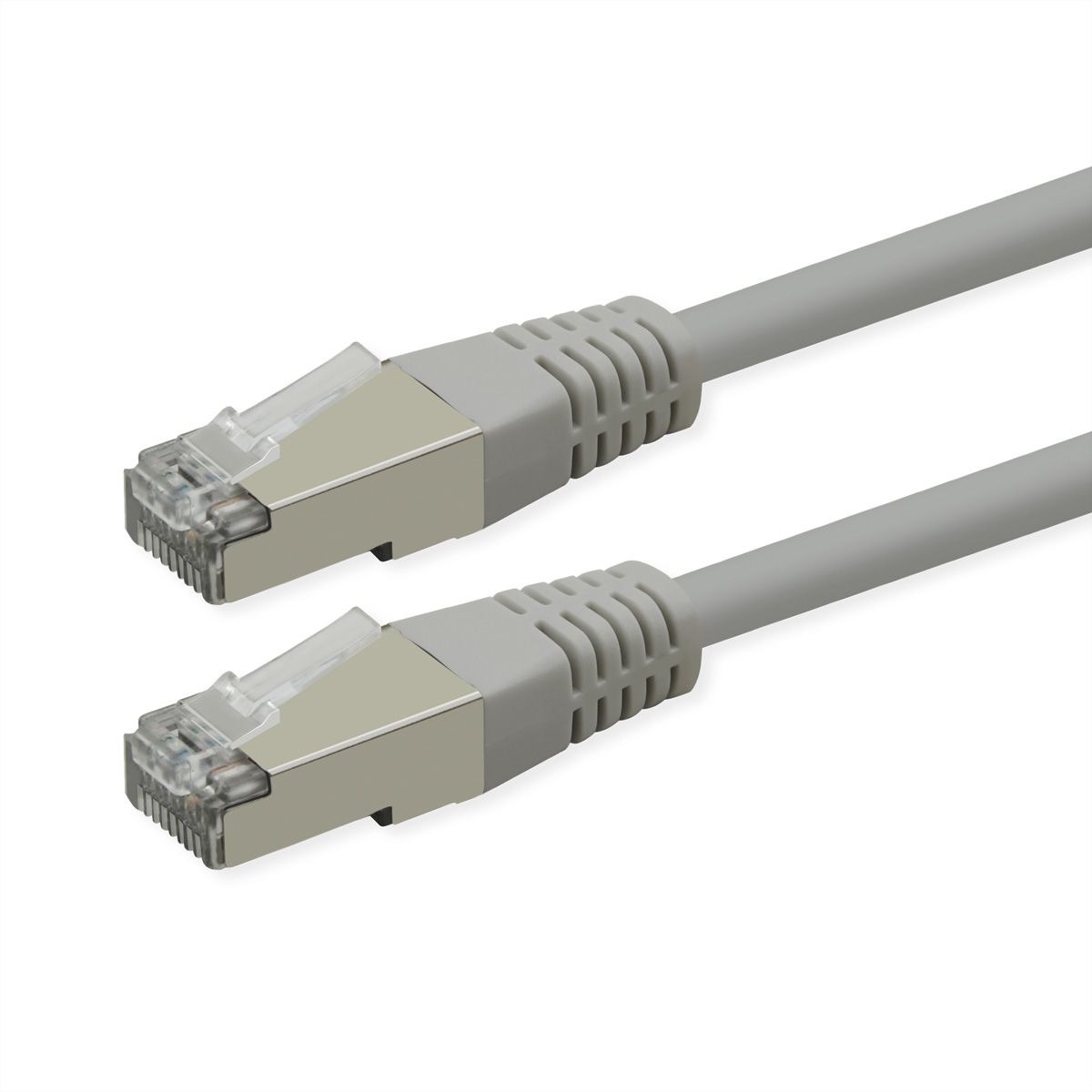 ROLINE Patchkabel Cat.6 (Class E), PoE, S/FTP (PiMF), grau, 1,5 m